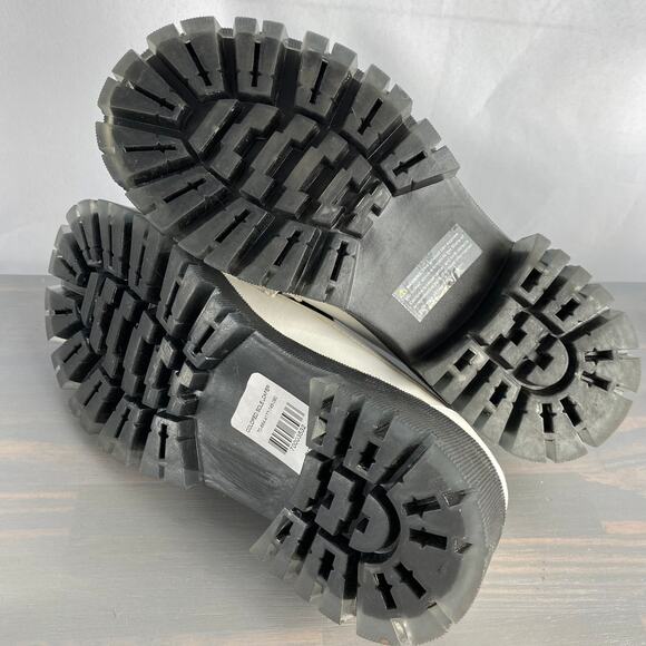 Gabrielle Union Y2K Chunky Platform Loafer Women Size 9 White Lug Sole Academia - Picture 7 of 11